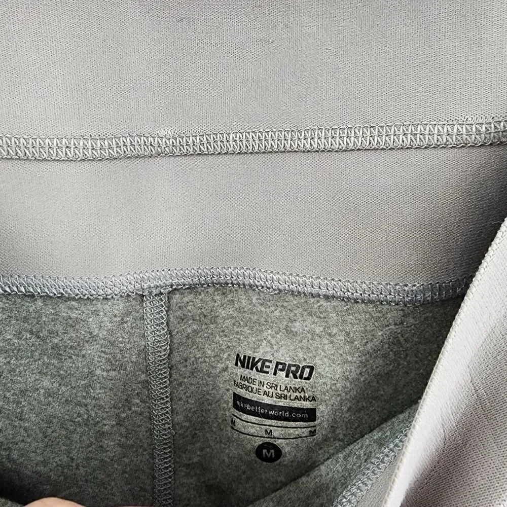 Nike medium gray leggings high rise waist logo - Picture 4 of 4